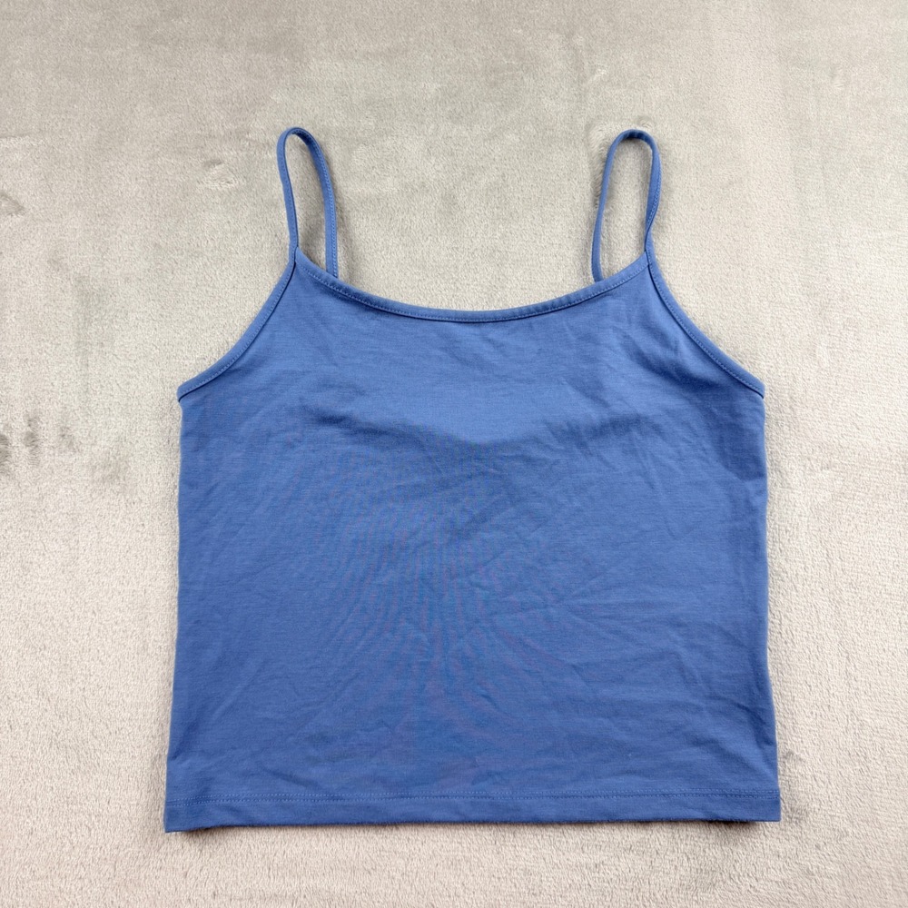 American Eagle Blue Cami Tank Top Women's Small Spaghetti Strap Stretch Casual